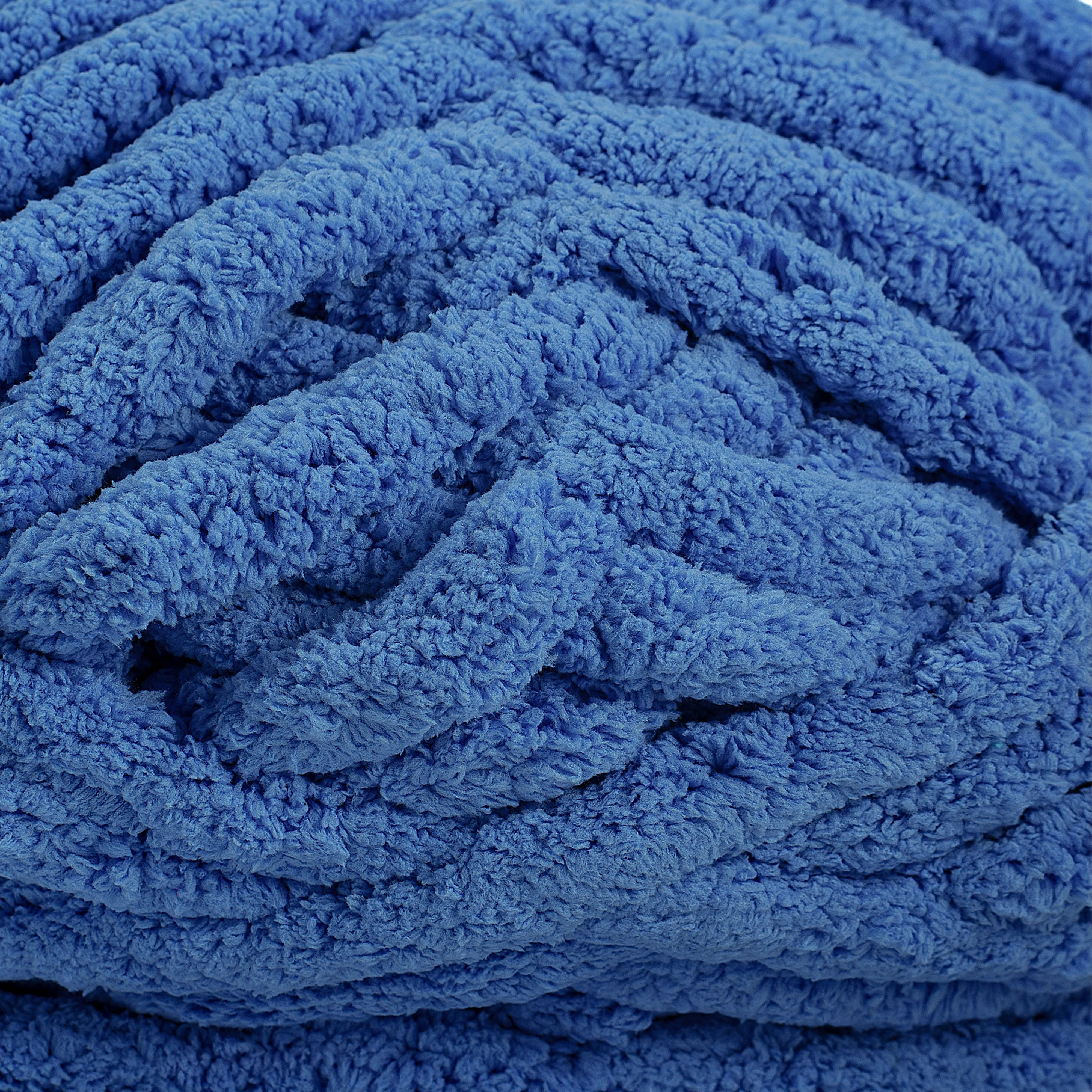 20mm Chunky Chenille Yarn - Azure Color
