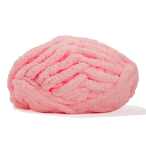 20mm Chunky Chenille Yarn - Baby Pink Color