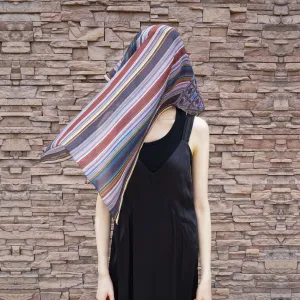 Abstract Stripes - Premium Silk Chiffon Scarf 180/60