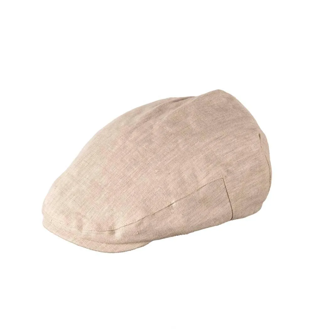 Arthur Classic Linen Flat Cap
