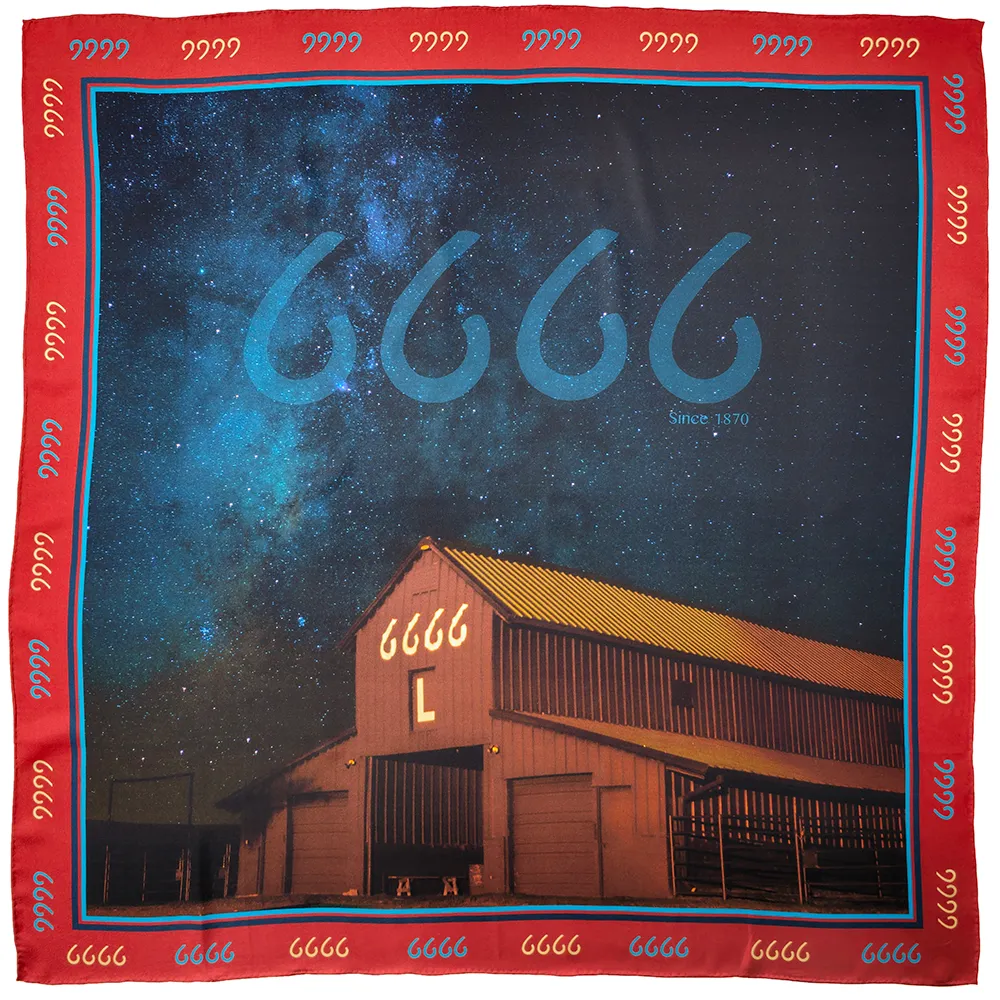 Four Sixes L Barn Scarf 35x35