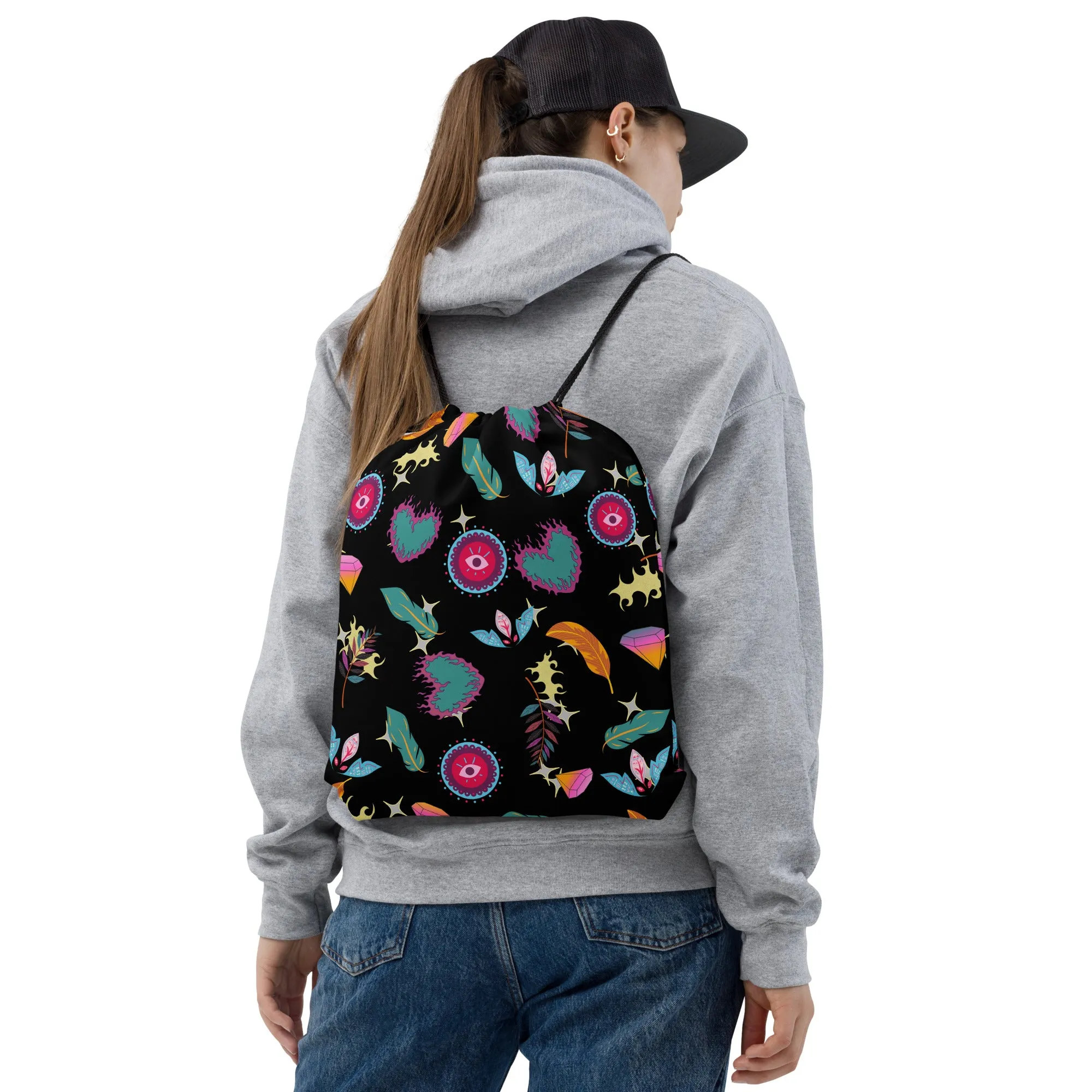 Funky Heartbleed Drawstring bag