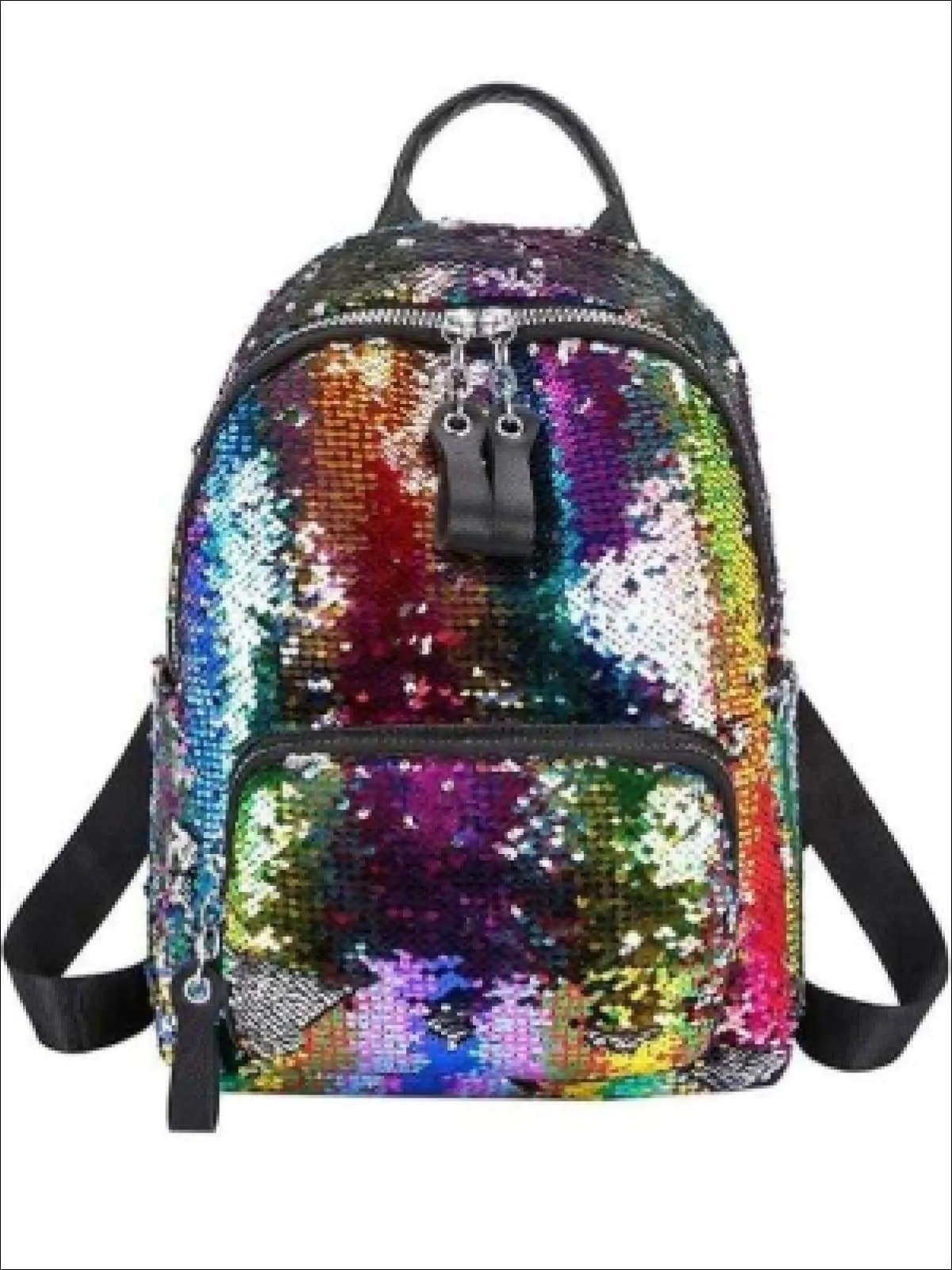 Girls 15" Multi-Color Sparkle Sequin Backpack