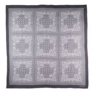 GREY WOOL AND SILK STOLE 135