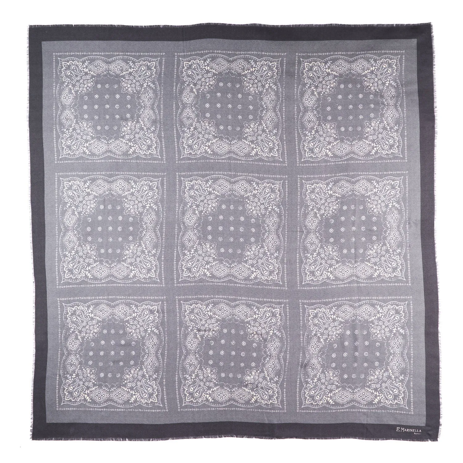 GREY WOOL AND SILK STOLE 135