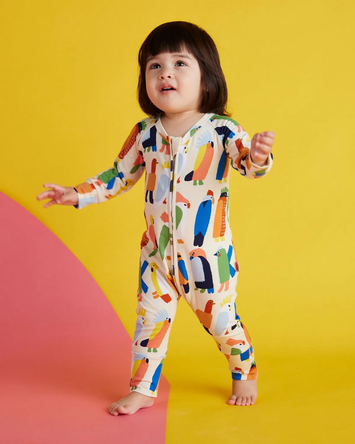 Halcyon Nights Long Sleeve Romper - Flamin' Galahs