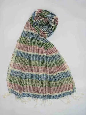Handspun Silk Scarf Multicoloured