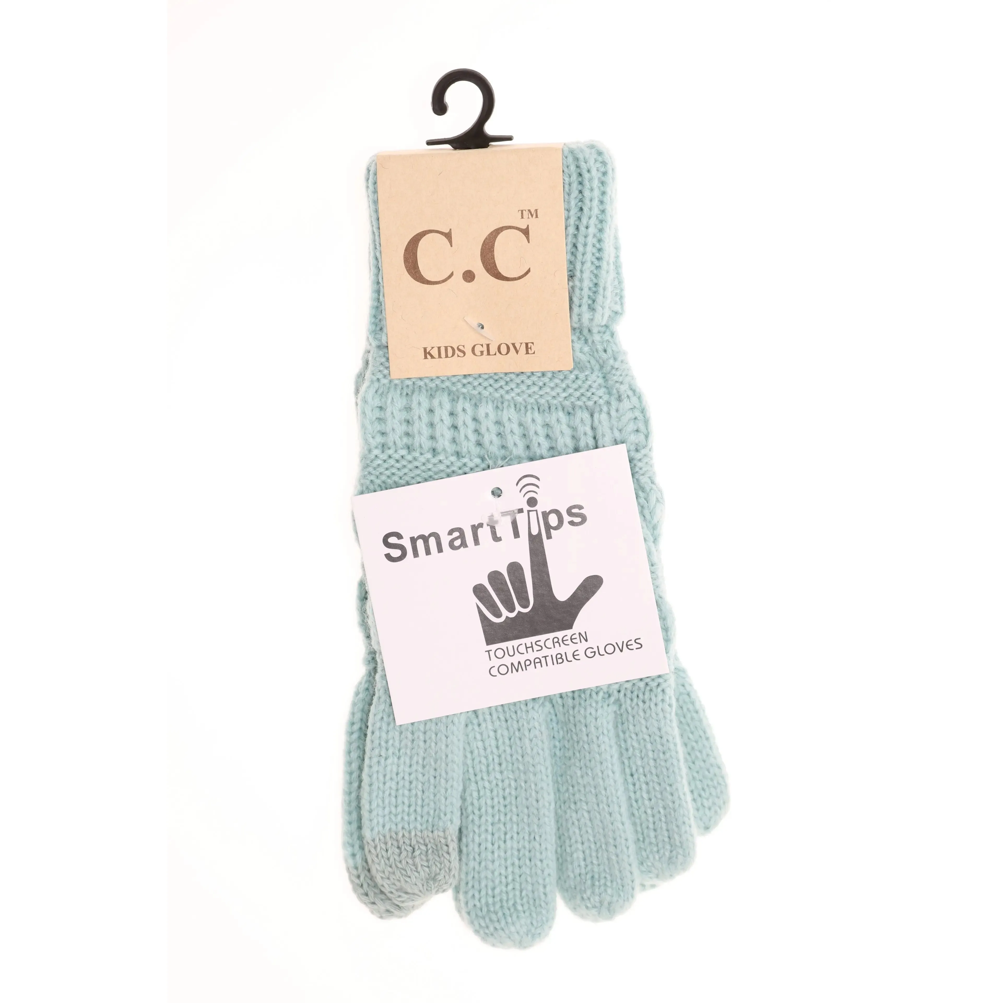 Kids' CC Solid Cable Knit Gloves  Cozy & Stylish Cold-Weather Essential