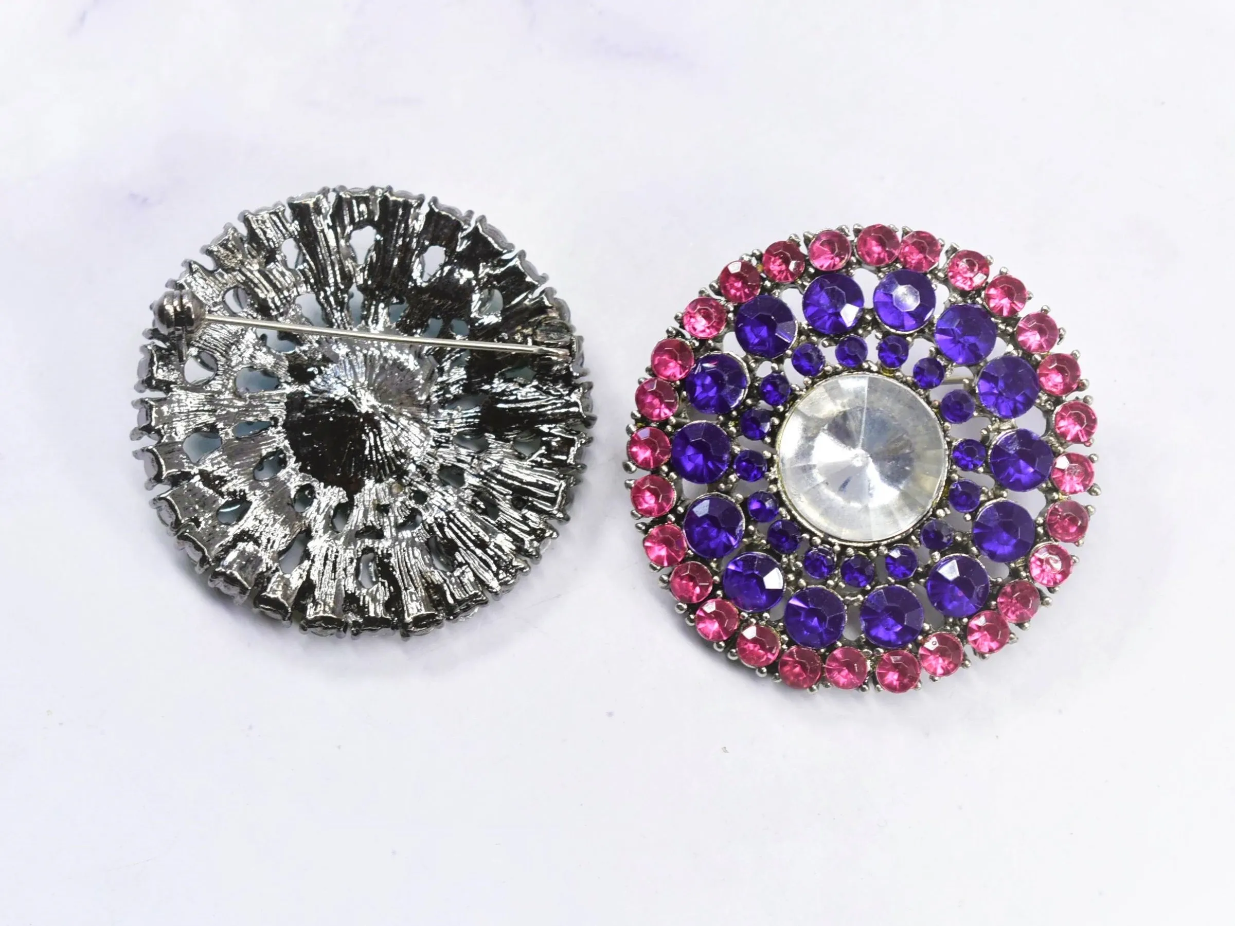 Multi-Color  Rhinestone Connector| Yellow Green Rhinestone Connector| Pink Purple Rhinestone Gemstone Slider | Colorful Slider With Gemstone