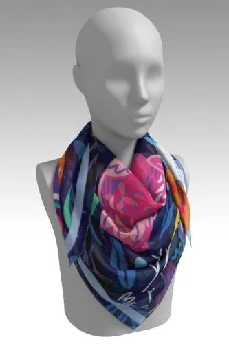 Oiseaux Art Silk Scarf