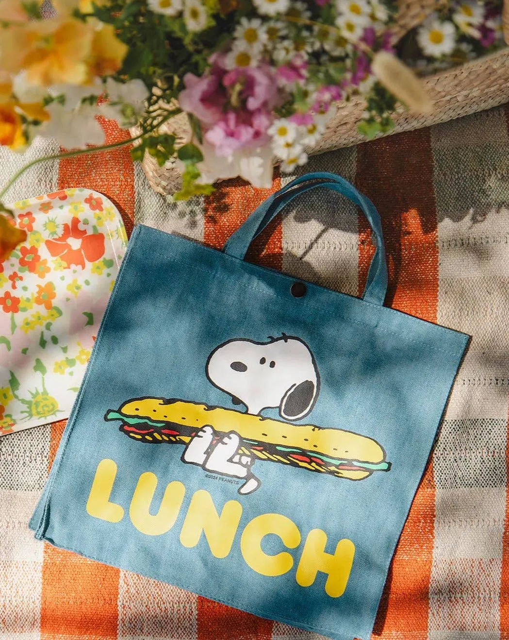 Snoopy Lunch  Market Tote