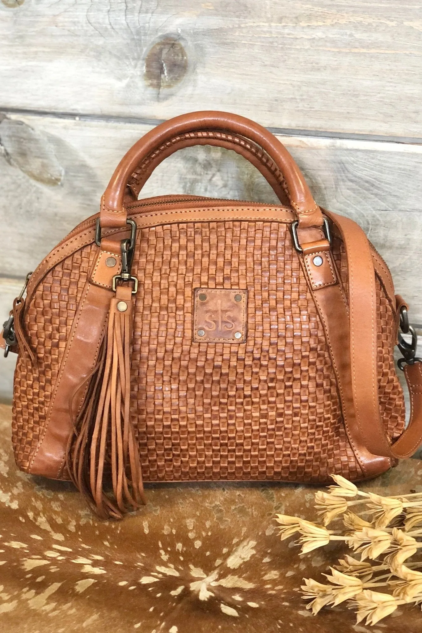 STS Sweet Grass Sansa Satchel