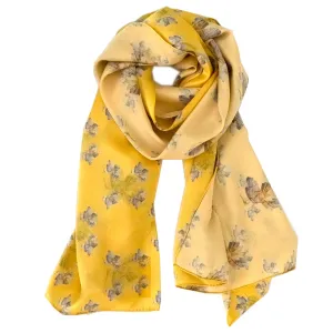 Yellow Rose Flowerkisser Italian Silk Scarf
