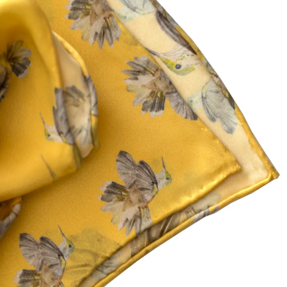 Yellow Rose Flowerkisser Italian Silk Scarf
