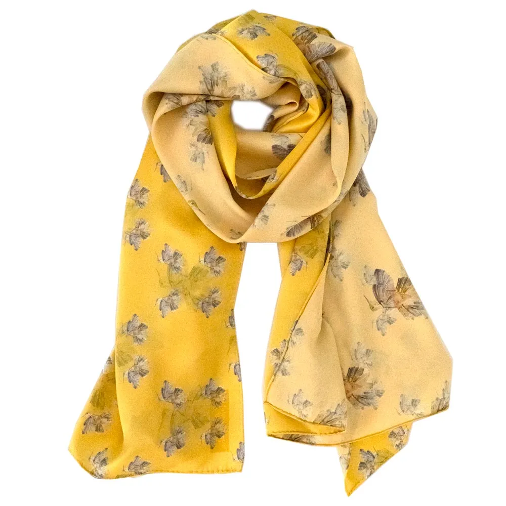 Yellow Rose Flowerkisser Italian Silk Scarf